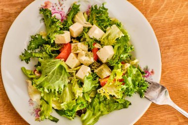 Vegetble salata ile Tabak