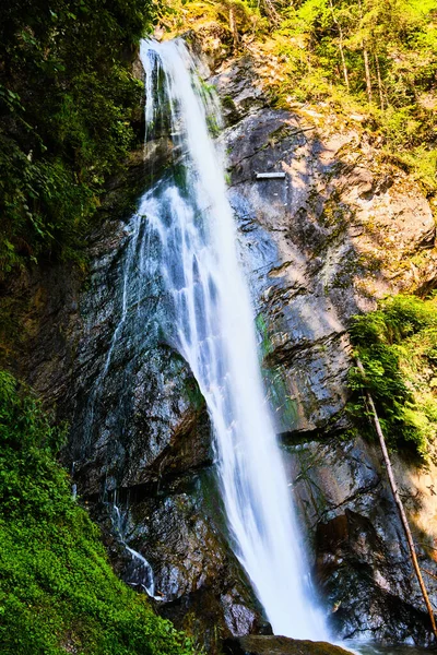 Avusturya, Zillertal Vadisi 'ndeki Kaltenbach' ta Güzel Şelale