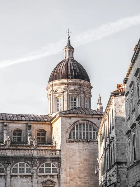 Detalle Arquitectura Fotografía Cúpula Catedral Asunción Iglesia Cristiana Casco Antiguo — Foto de Stock