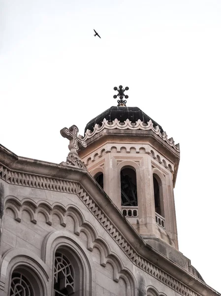 Detay ve süsleme ve çan kulesi fotoğraf, kilise, kutsal duyuru Dubrovnik Hırvatistan Eski kentte kapatın.