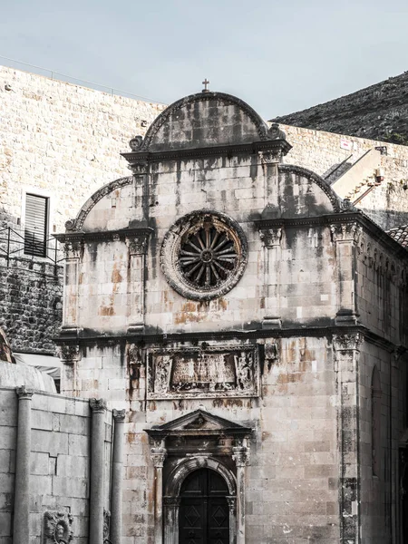 Old Town Dubrovnik Hırvatistan Adanmış Bir Hıristiyan Kilisesi Tarihi Saviour — Stok fotoğraf