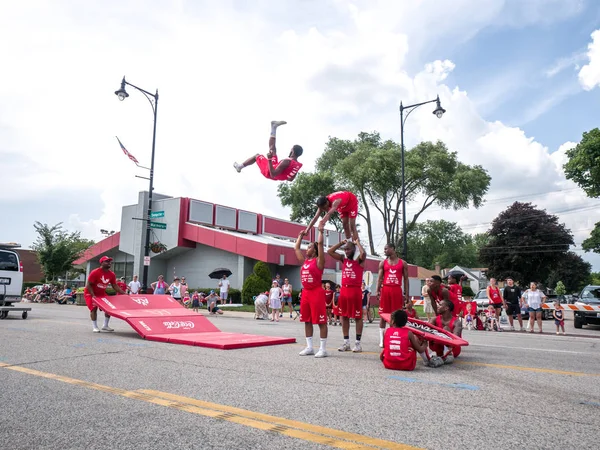 Morton Grove 4Th Temmuz 2018 Jesse Beyaz Takım Yuvarlanan Yıllık — Stok fotoğraf