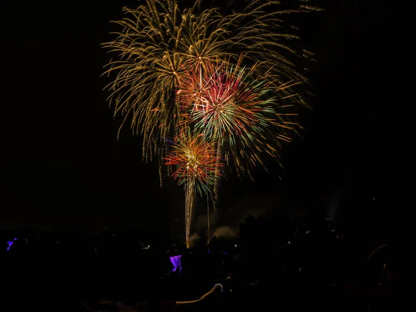 Beautiful Cluster Group Vibrant Colorful Fourth July Independence Day Celebratory — Stock Photo, Image