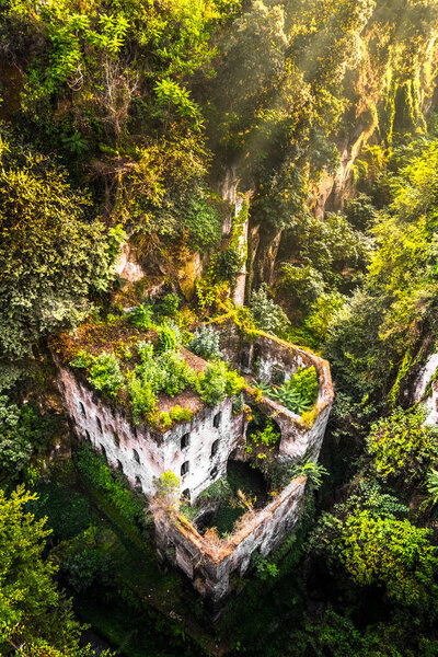 Beautiful Photograph Abandoned Mill Valley Mills Gorge Heart Sorrento Italy — Stock Photo, Image