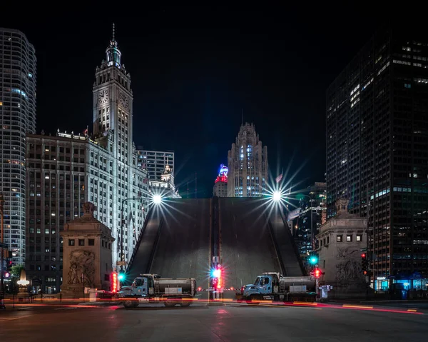 Чикаго Штат Иллинойс Августа 2020 Года Город Паркует Синие Плуговые — стоковое фото