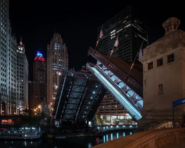 Чикаго Штат Иллинойс Августа 2020 Года Мост Дюсейбл Вместе Большинством — стоковое фото