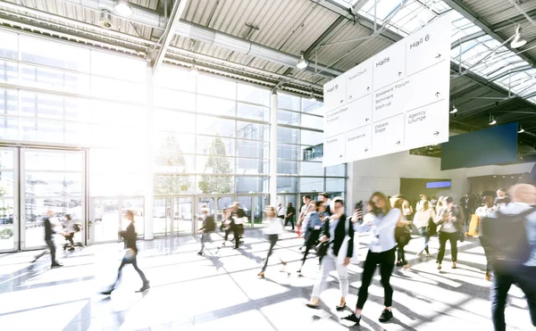 Crowd Anonymous Blurred Business People Tradeshow — Stock Photo, Image