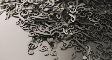 Infinite musical notes, music conceptual background image