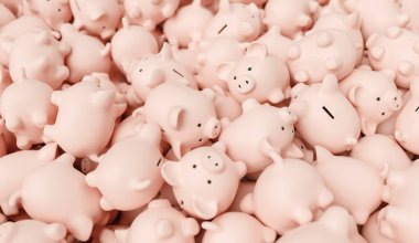 pembe piggy bankalar büyük bir grup