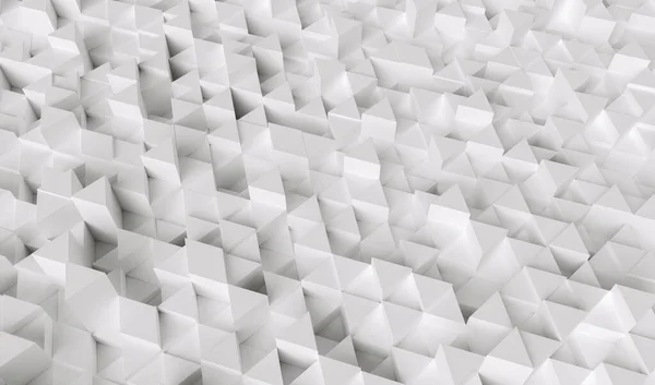 White Triangular Abstract Background Grunge Surface Rendering — Stok fotoğraf