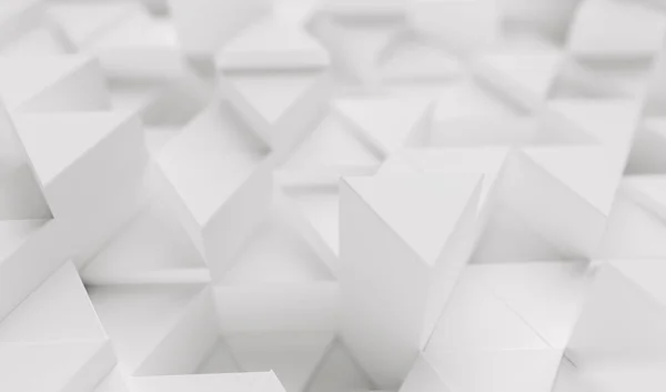 Weißer Hintergrund Mit Dreiecken Darstellung — Stockfoto