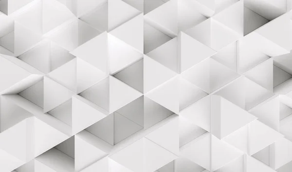 Fondo Blanco Con Triángulos Representación — Foto de Stock
