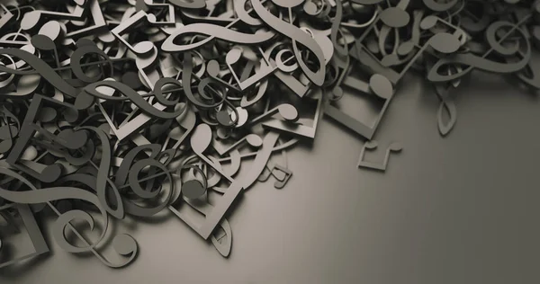 Infinite Musical Notes Art Music Conceptual Background Image — Stock Photo, Image