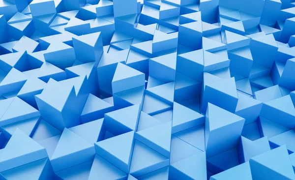 Blue Background Triangles Rendering — Stok fotoğraf
