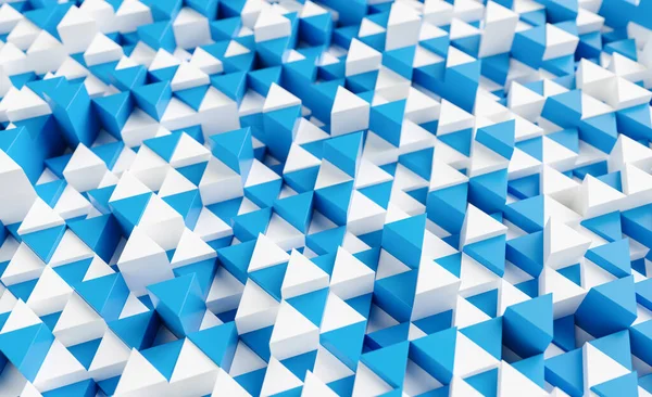 Синий Белый Треугольный Абстрактный Фон Гранж Поверхность Рендеринг — стоковое фото