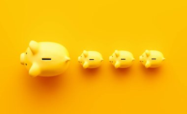 coin bank top view shot