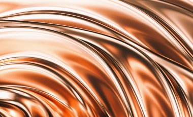 Luxury bronze background. 3d illustration, 3d rendering