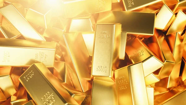 Gold Bars Financial Concept Studio Shots — Stock Photo, Image