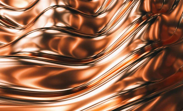 Luxury Copper Background Illustration Rendering — Φωτογραφία Αρχείου