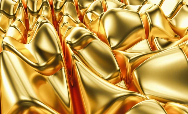Luxus Goldenen Hintergrund Illustration Rendering — Stockfoto