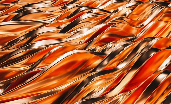 Beautiful Luxurious Luxury Slices Copper Background Illustration Rendering — Stock Photo, Image