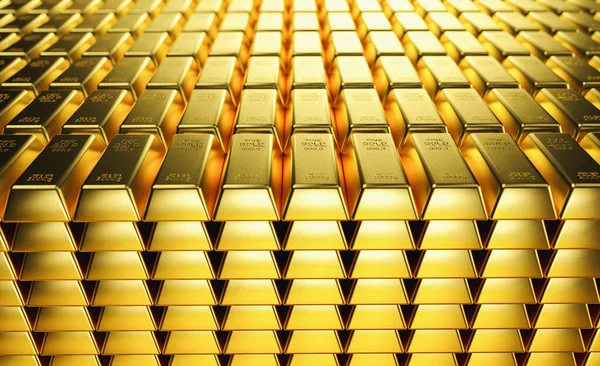 Stack Gold Bars Weight Gold Bars 1000 Grams Concept Wealth — Stockfoto