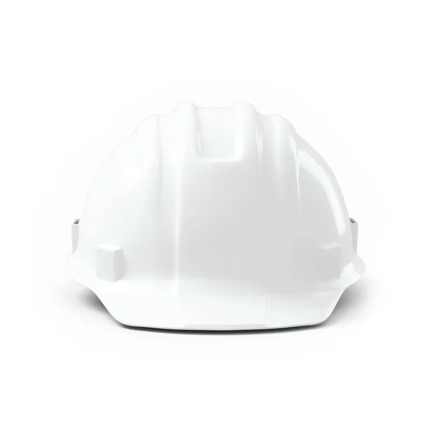 Пластиковый Шлем Безопасности Белом Фоне Рендеринг — стоковое фото
