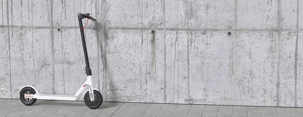 Electric Scooter Scooter Wall Mobility City — Stok fotoğraf