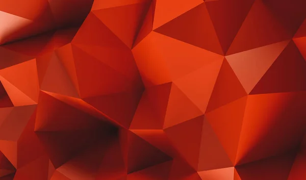 Червоний Багатокутний Мозаїчний Фон Креативний Бізнес Дизайн Рендеринг Ілюстрація — стокове фото