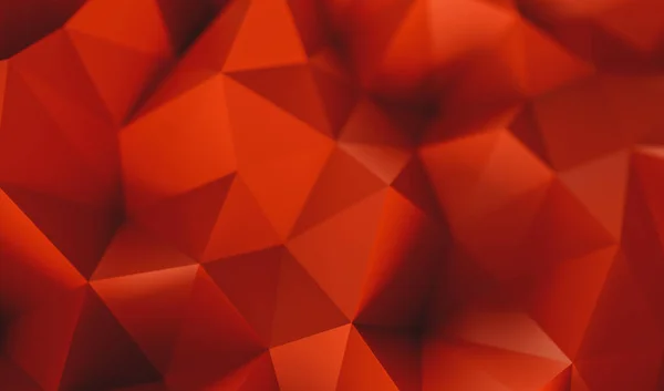 Червоний Багатокутний Мозаїчний Фон Рендеринг Ілюстрація Шаблони Креативного Бізнес Дизайну — стокове фото