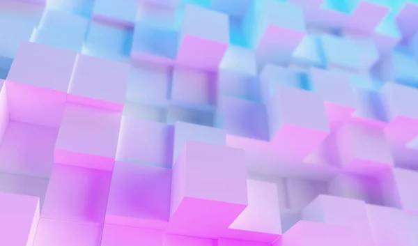 Багатокольоровий Технологічний Куб Візерунок Фону — стокове фото