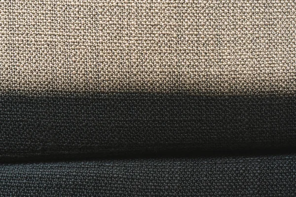 リビングでグレーの高級ソファのウールパターンを閉じて背景の質感のために影 — ストック写真