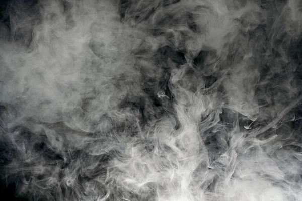 Dym Czarnym Tle — Zdjęcie stockowe