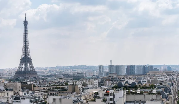 Paris Eyfel Kulesi Ufuk Çizgisi Fransa — Stok fotoğraf