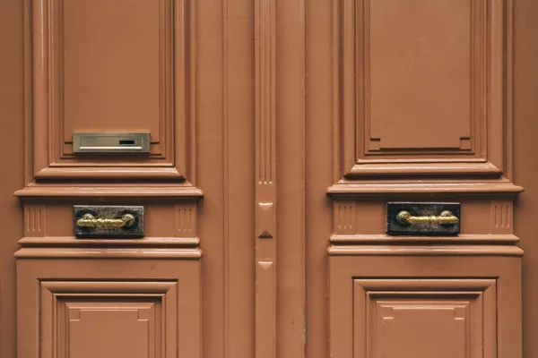 Παλιά Πόρτα Γραμματοκιβώτιο Στο Παρίσι — Φωτογραφία Αρχείου