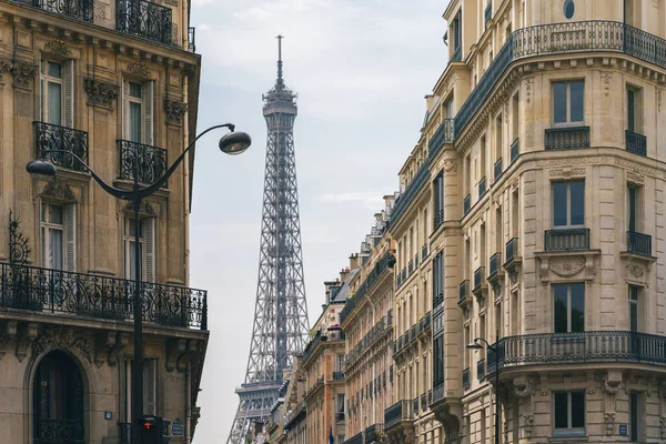 Widok Wieży Eiffla Stare Miasto Paryża — Zdjęcie stockowe