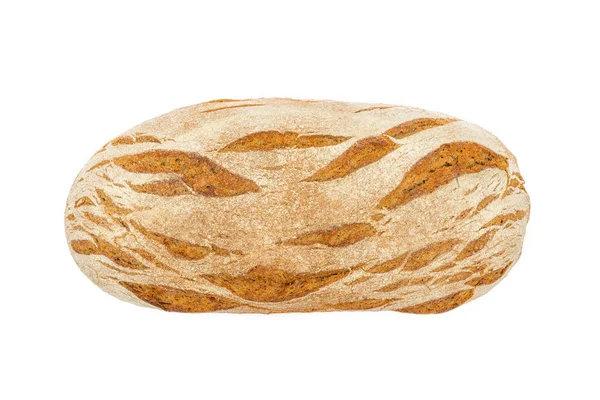 Свежий Хлеб Белом Изолированном Фоне Немецкий Хлеб — стоковое фото