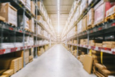 Arkaplan olarak bulanık depo veya depo