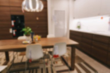 Özgeçmiş için otel lobisindeki bulanık yaşam alanı