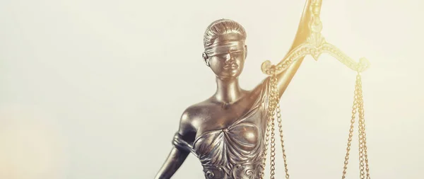 Het Standbeeld Van Justitie Vrouwe Gerechtigheid Iustitia Justitia Romeinse Godin — Stockfoto