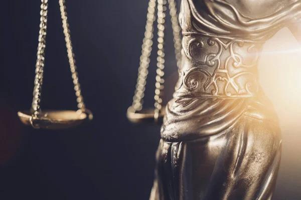 Socha Spravedlnosti Dáma Spravedlnosti Nebo Iustitia Justitia Římská Bohyně Spravedlnosti — Stock fotografie