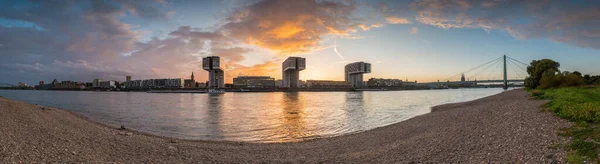 Panorma Cologne Sunset — Stock Photo, Image