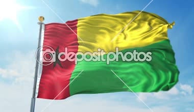Gine-Bissau bayrak 3d işleme video döngü sorunsuz. 3 in 1: luma mat Ae içinde kolay kırpma için olarak izole üzerinde yeşil ekran ve alfa kanalı içerir. Güzel Tekstil Kumaş kumaş döngü sallayarak