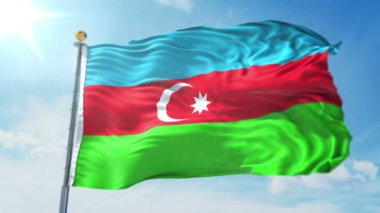 Azerbaycan bayrağı 3d işleme video döngü sorunsuz. 3 in 1: luma mat Ae içinde kolay kırpma için olarak izole üzerinde yeşil ekran ve alfa kanalı içerir. Güzel Tekstil Kumaş kumaş döngü sallayarak