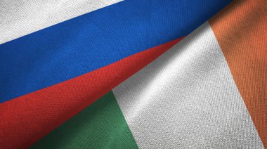 Rusya ve İngiltere bayrakları birlikte ilişkiler tekstil kumaş, kumaş doku