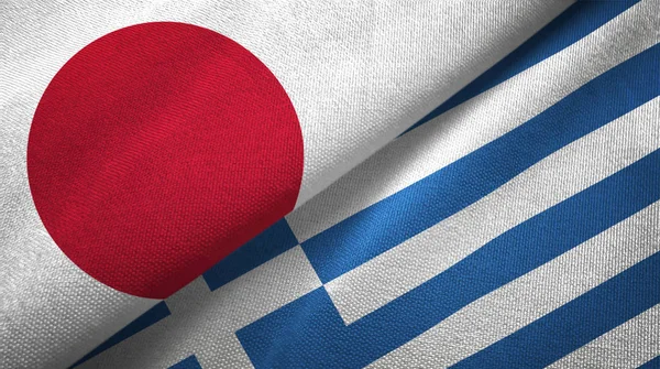 일본과 그리스 플래그 — 스톡 사진