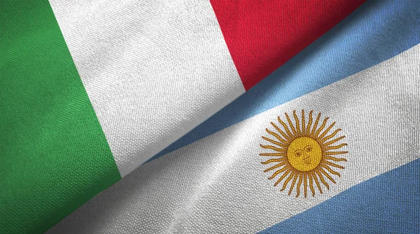 Италия Аргентина Объединяют Вместе Текстильную Ткань Текстуру Ткани — стоковое фото