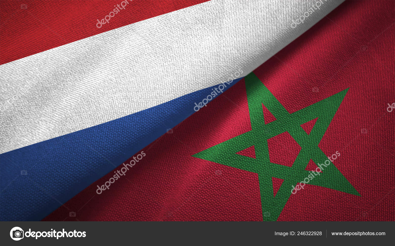 Slijm Zakje Voorkeur Nederland Marokko Vlaggen Samen Betrekkingen Textiel Doek Stof Textuur ⬇  Stockfoto, rechtenvrije foto door © AleksTaurus #246322928
