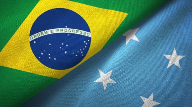 Brezilya ve Mikronezya iki katlı bayrak