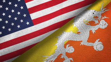 Birleşik Devletler ve Bhutan bayrakları birlikte katladılar. 
